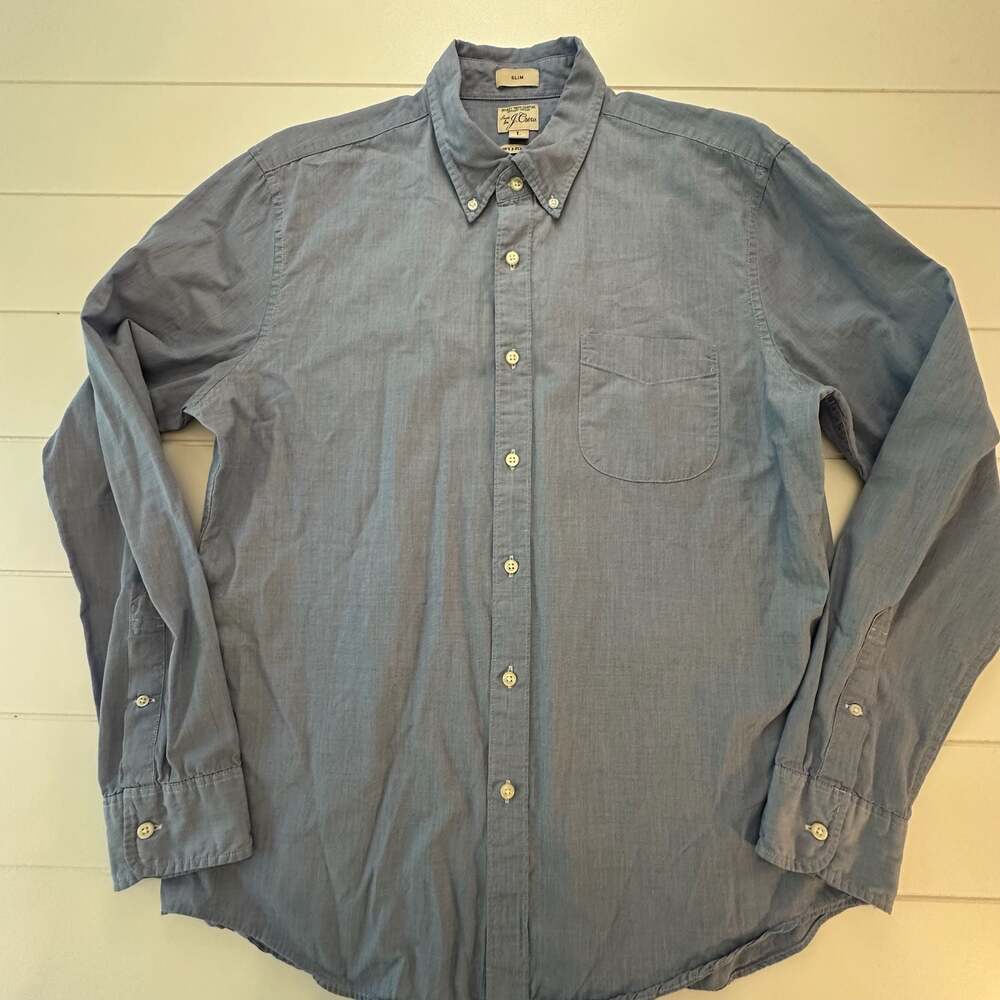 J.Crew Men's Secret Wash Slim-Fit Button-Down Shirt in Organic Cotton